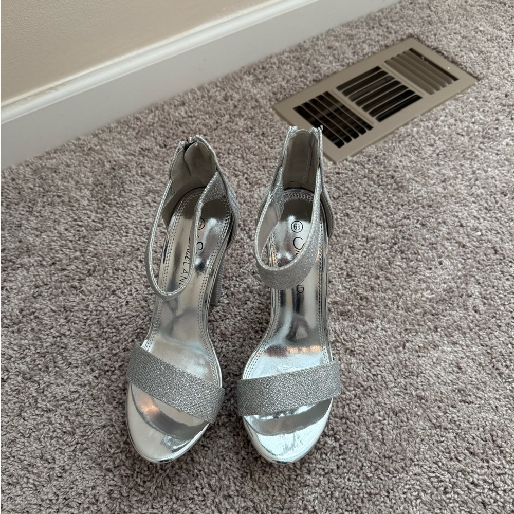 Chic Silver Women's Heels